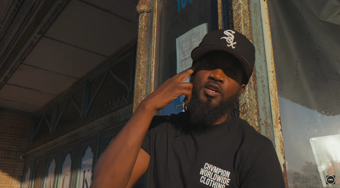 Joel Q connects with Recoechi for a message with the 'We All Ball' visual