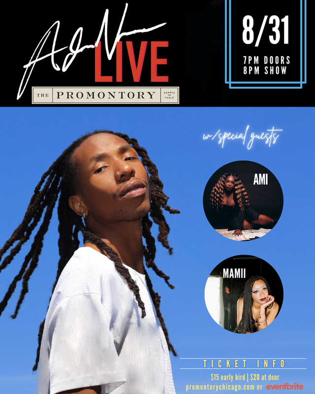 Catch Adam Ness Live With Special Guests Mamii and AMI At The Promontory August 31