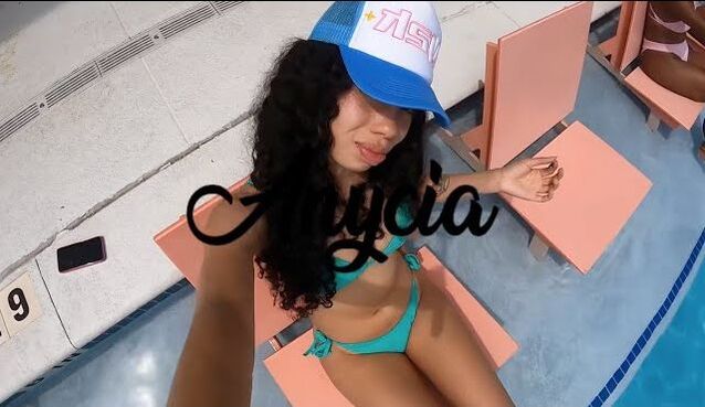 Anycia soaks up the vibes poolside on her new visual to her track 'So What'