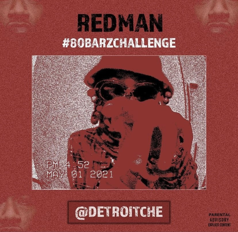 Detroit Ché gives a swing on Redman's #80BarzChallenge